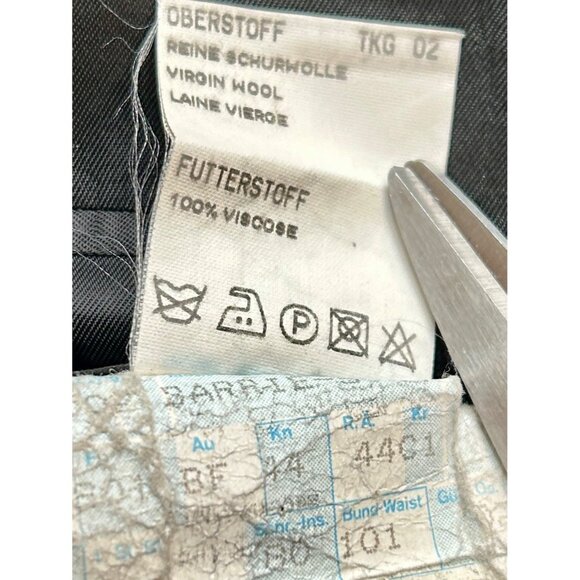 Eduard Dressler High Twist Wool Blazer Mens 48R Charcoal Gray Made in Germany - Picture 8 of 15